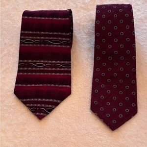 Elegant Wembley Burgundy Ties Set